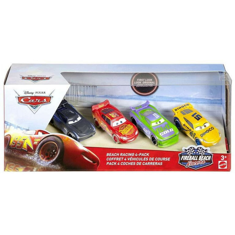 Disney Cars Fireball Beach Racers Beach Racing Diecast Car 4-Pack