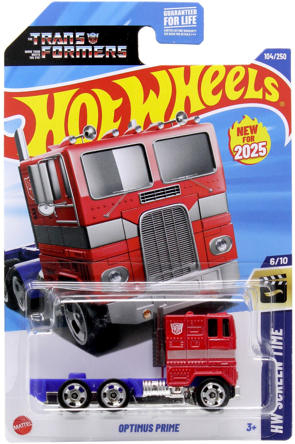 Hot Wheels HW Screen Time Optimus Prime Die Cast Car - Walmart.com