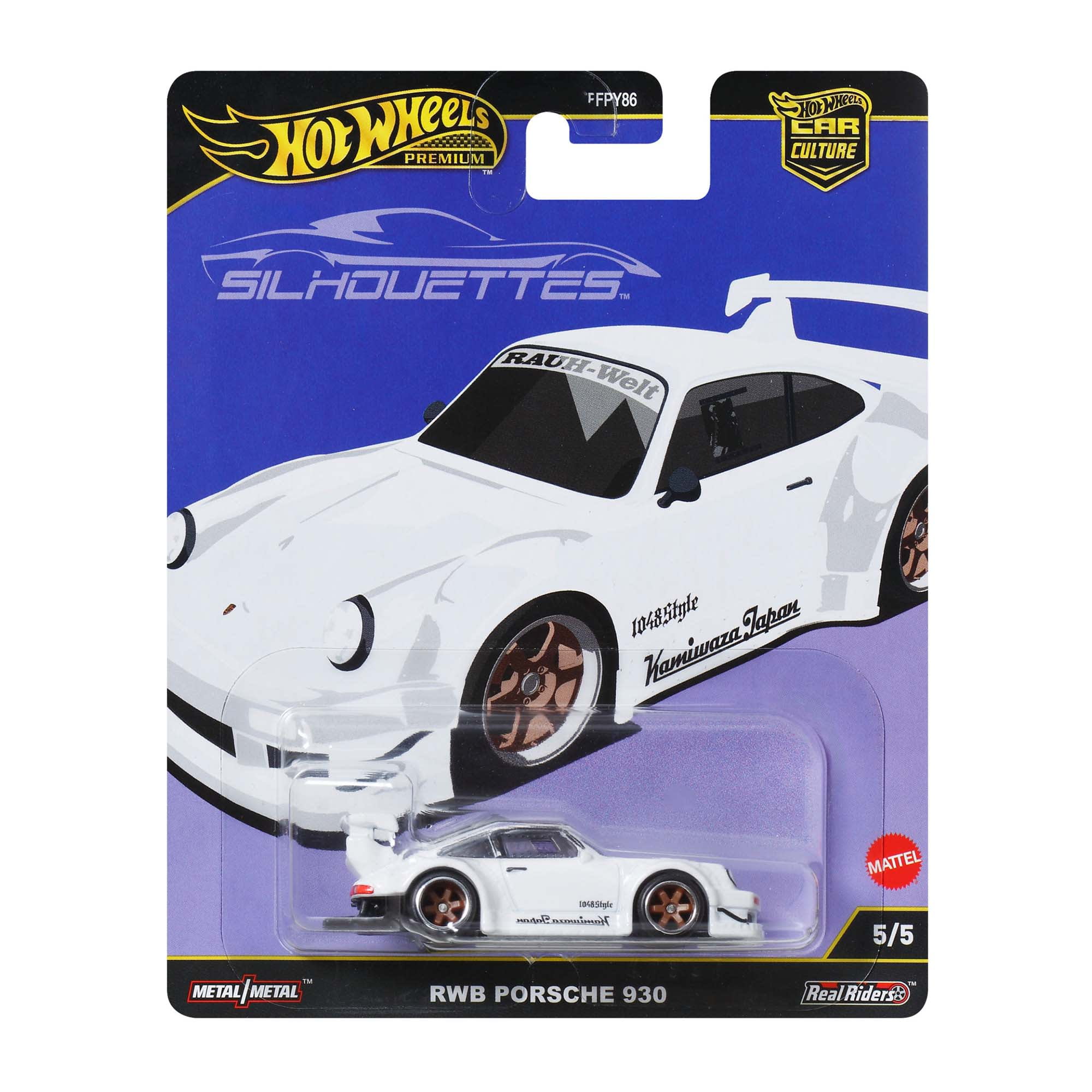 Hot Wheels RWB Porsche 930 Silhouettes Premium, 1:64 Scale Die