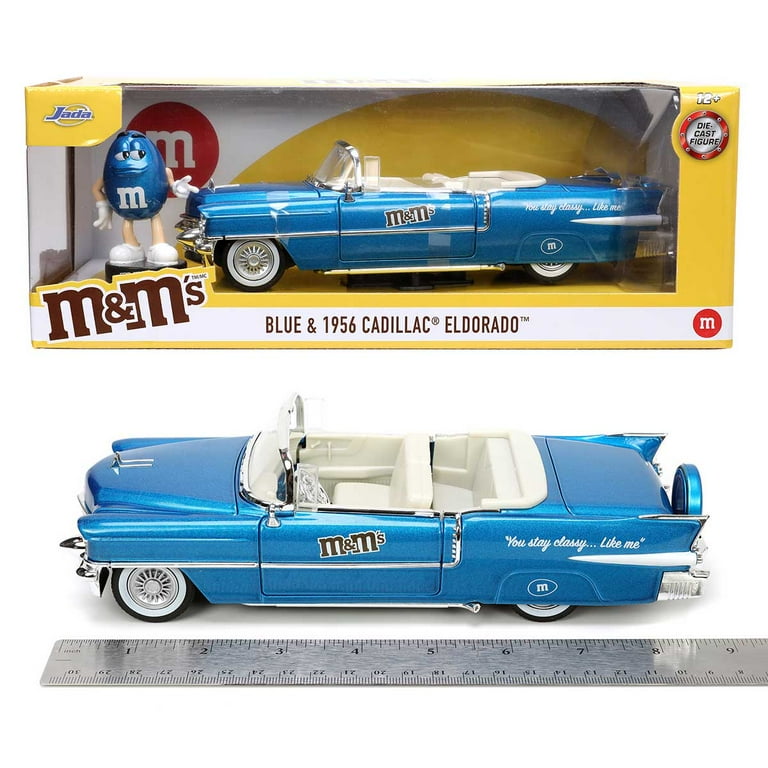 Jada Toys Hollywood Rides: Blue M&M and 1956 Cadillac Eldorado 1