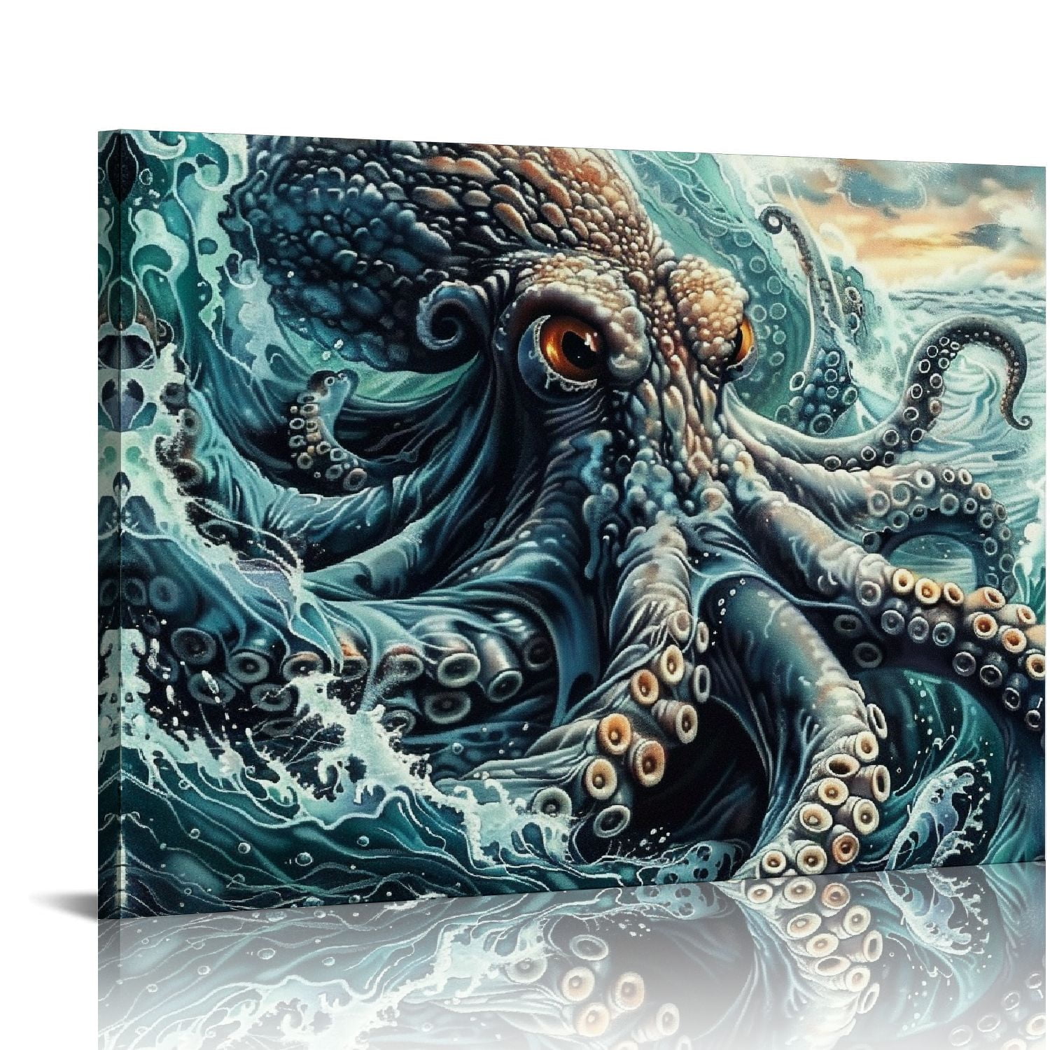 Orinice Octopus Tentacles Wave Fine Art Aesthetic Poster & Print