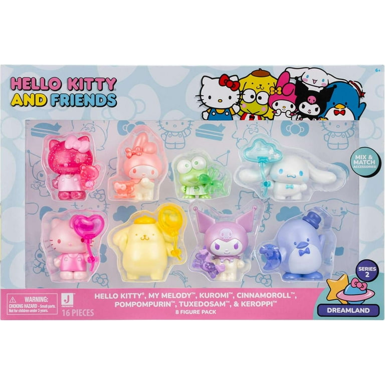 Jazwares Hello Kitty and Friends Dreamland 8-Pack with Mix and