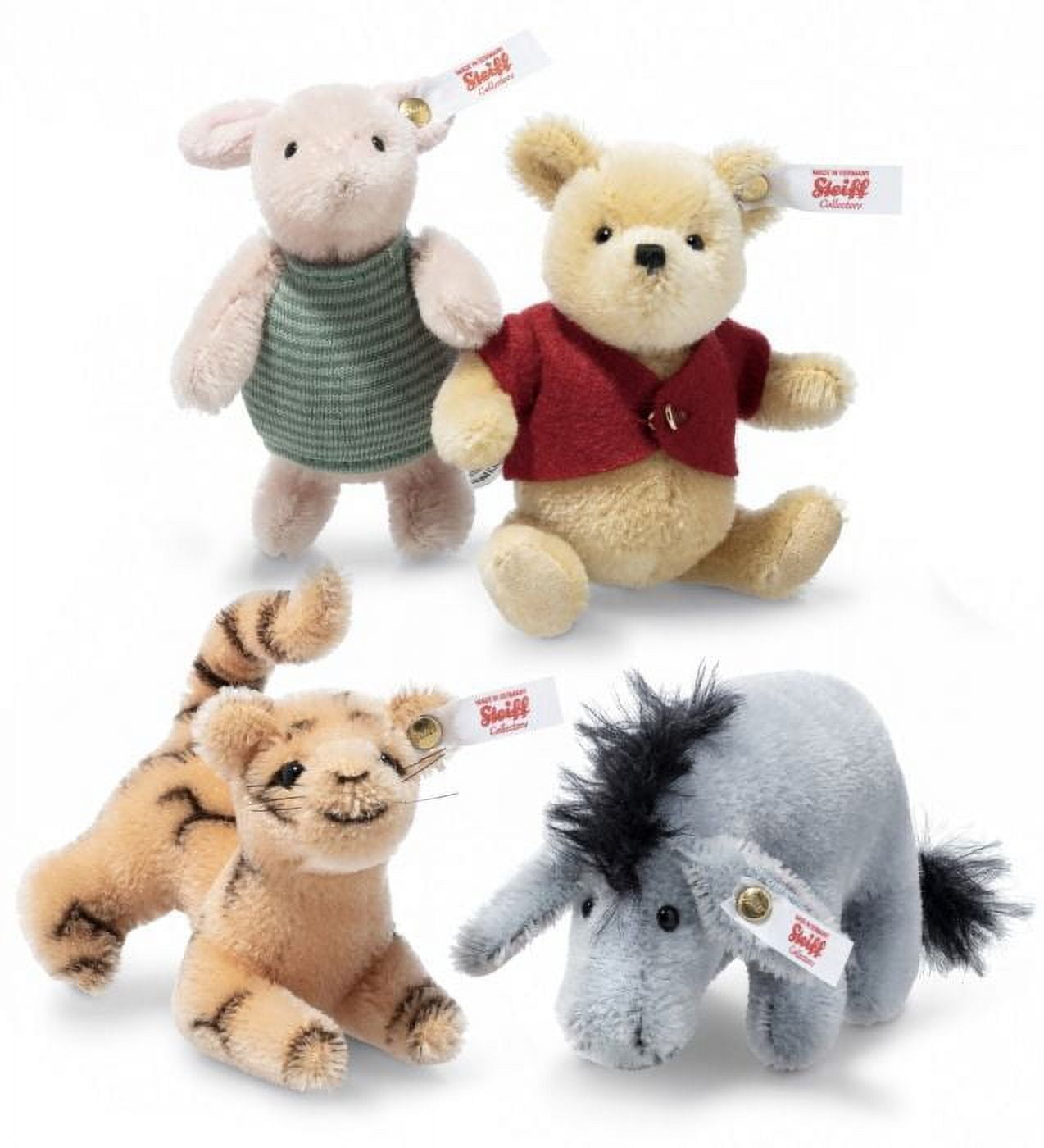 Steiff Disney's Winnie the Pooh 95th Anniversary 4-piece Mohair