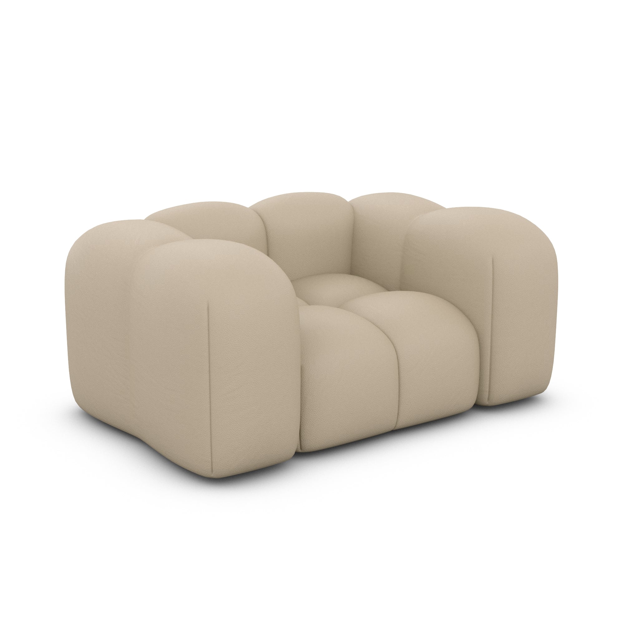 1 Seater Sofa CLOUD Real Leather – iconX STUDIOS - Switzerland