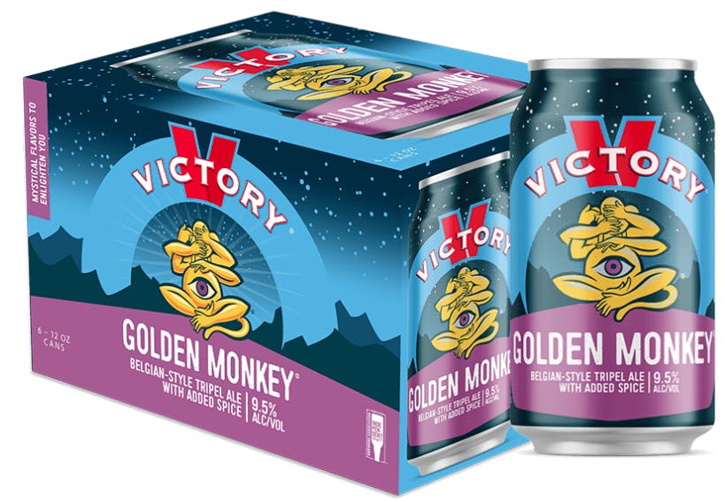 Victory Brewing Company Golden Monkey 6 pack 12 oz. Can - Vine
