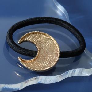 バブルデザイン シェル入りブルーラウンドレジンヘアゴム