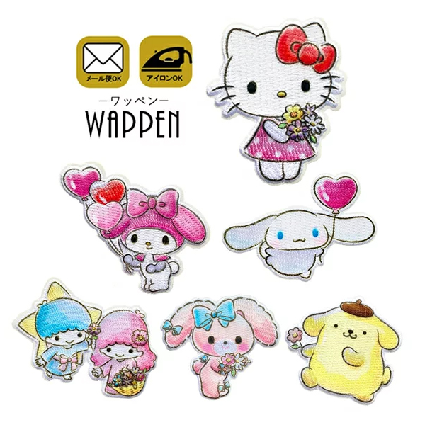 ワッペン ハローキティ マイメロディ ポムポムプリン シナモロール