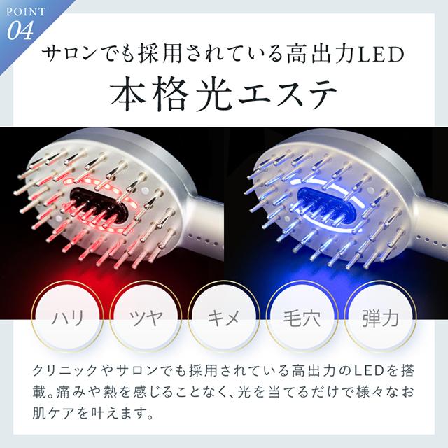 電気ブラシ EMS美顔器 リフトアップ 頭皮ケア ブラシ型 NIPLUX EMS