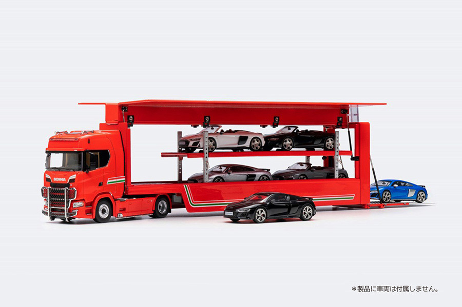 TK-KF037-3 1/64 Scania transport vehicle Black ※トレーラーヘッド +