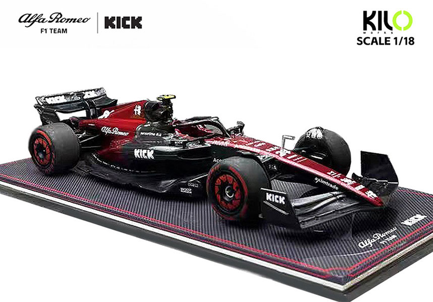 1080-03 1/18 Alfa Romeo Sauber F1 C43 Guanyu Zhou #24 Spain Grand