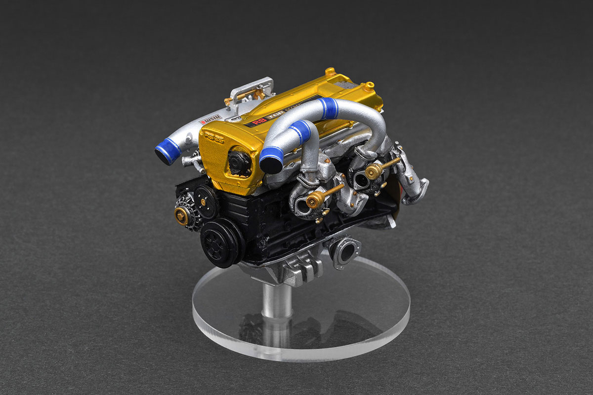 IG3799 1/18 TOP SECRET 34GT-R (BNR34) Gold With Engine | LINE UP