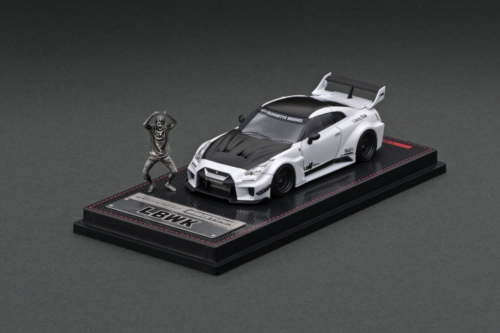 IG2388 LB-Silhouette WORKS GT Nissan 35GT-RR Pearl White With Mr