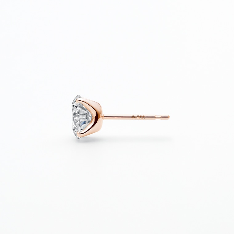 S001 ラボグロウンダイヤモンド/ピアス/1.50ct(ピンクゴールド