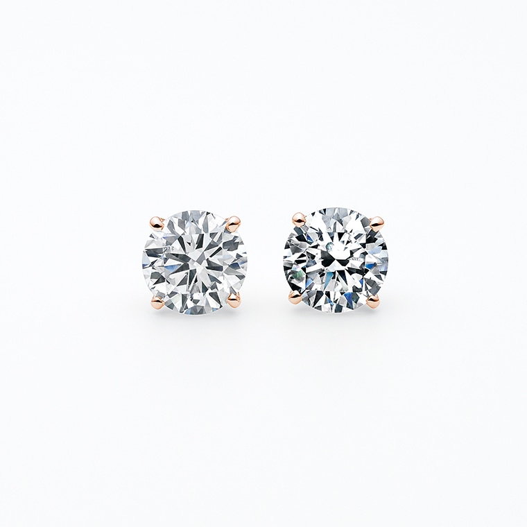 S001 ラボグロウンダイヤモンド/ピアス/1.50ct(ピンクゴールド