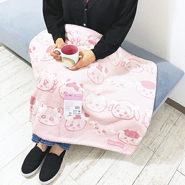 ちいかわ オパールブランケット リボンリボン ひざ掛け | パーフェクト