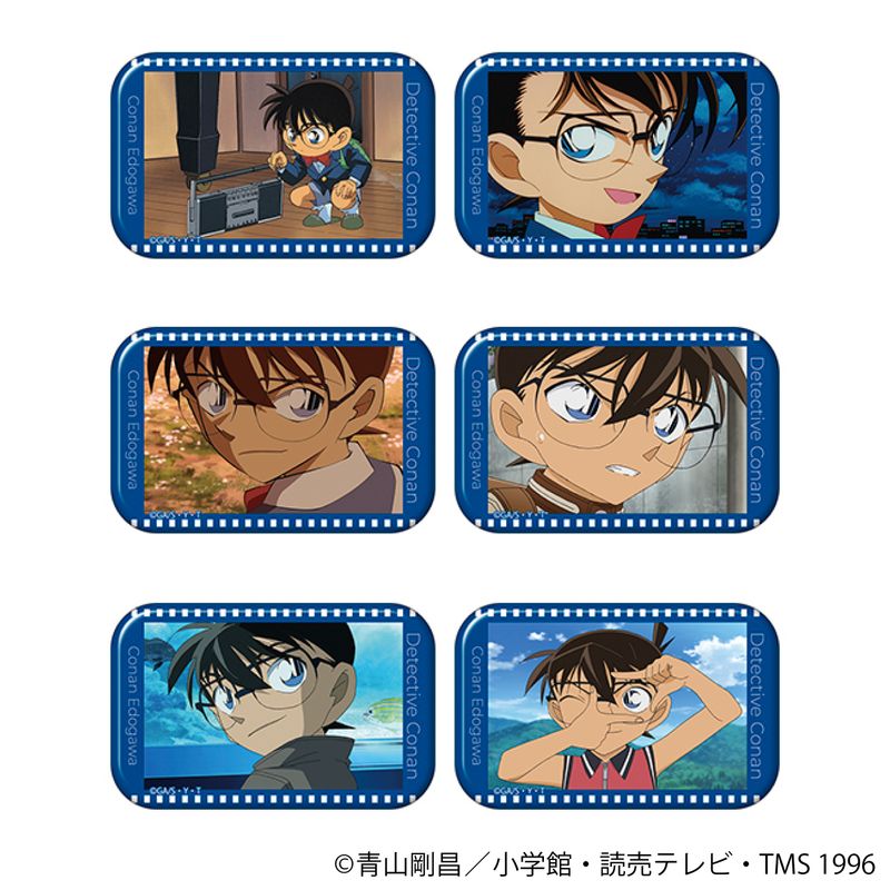 名探偵コナン_スクエア缶バッジコレクション／江戸川コナン 【BOX／6