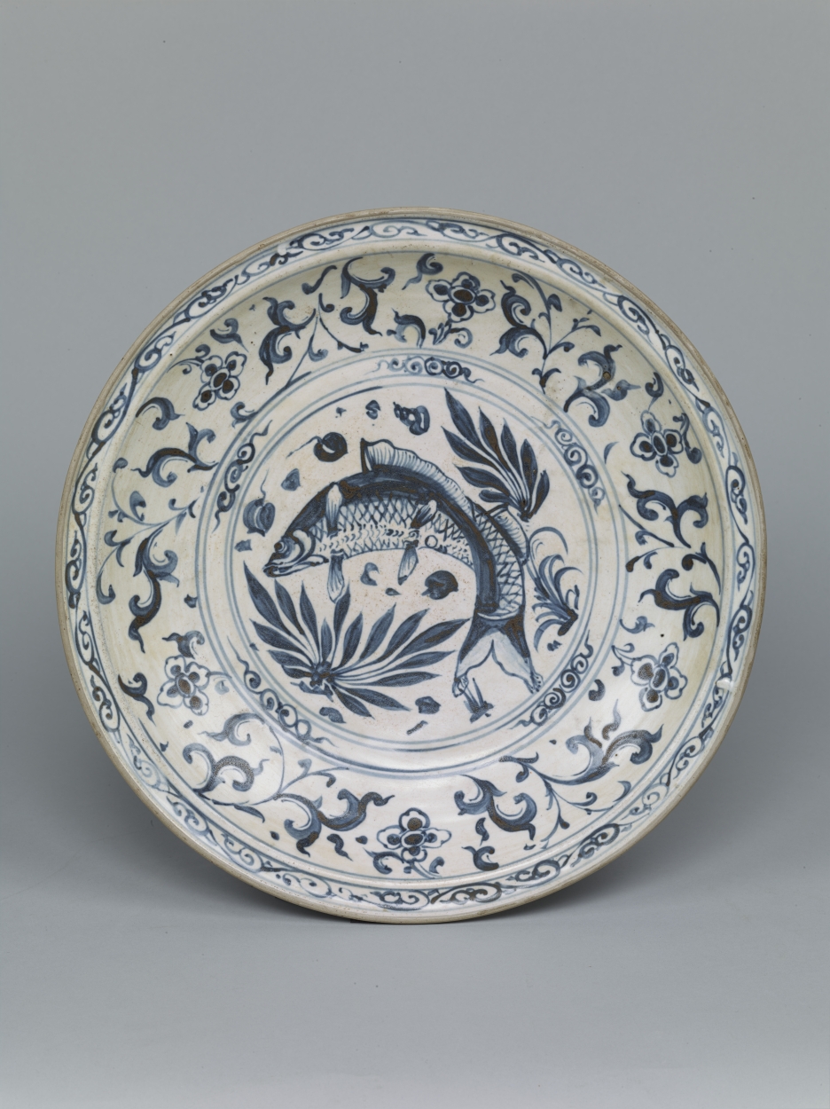 E0036346 青花魚藻文大皿 - 東京国立博物館 画像検索