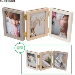 ヨドバシ.com - フジカラー FUJICOLOR 木製フォトスタンド Lサイズ 3連