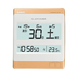 ヨドバシ.com - カシオ CASIO 電子日めくり 温度計付き電波時計 IDC