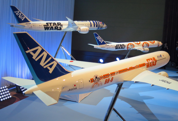 ANAオリジナルスターウォーズJET非売品&鬼滅ジェット2体