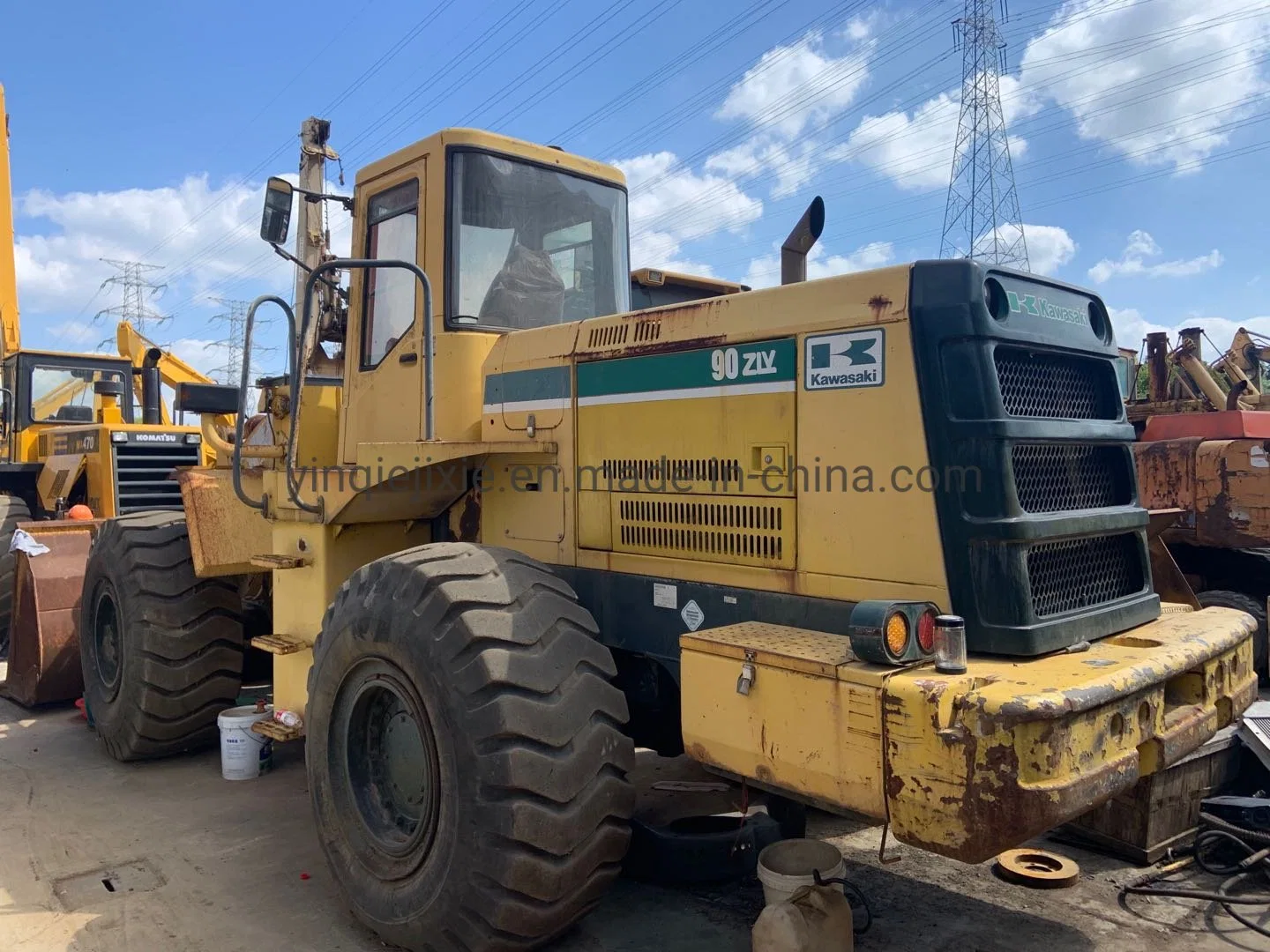 Used Kawasaki Wheel Loader Kawasaki 90z Payloader Used Front End