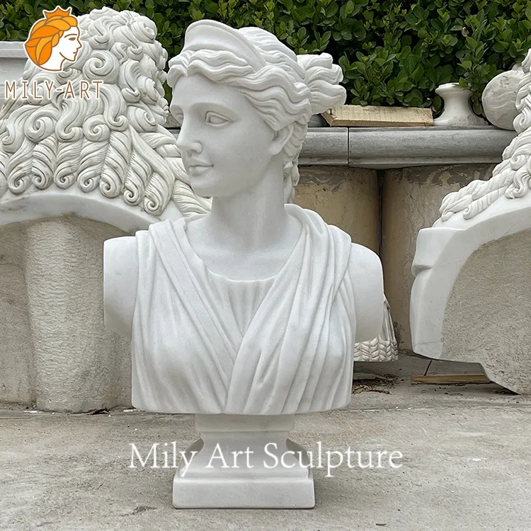 古代ギリシャの大理石のバスト像 ローマの女性のバスト彫刻 販売中