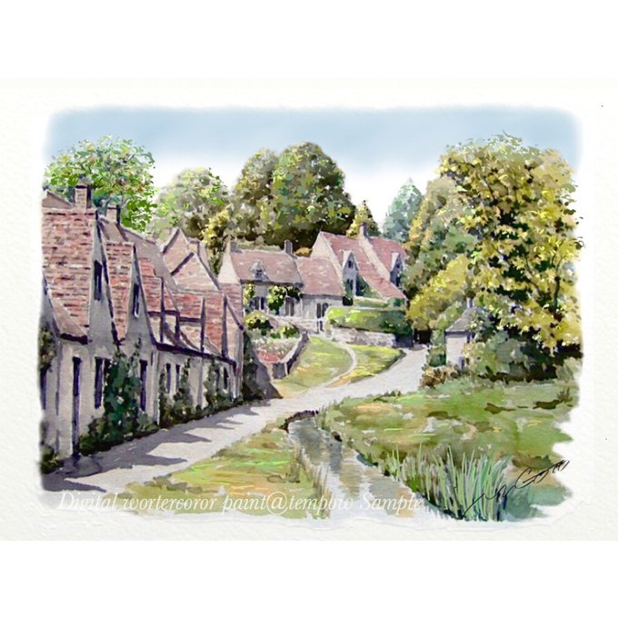 ポストカード ヨーロッパ風景画No.28 イギリス コッツウォルズ (他の絵
