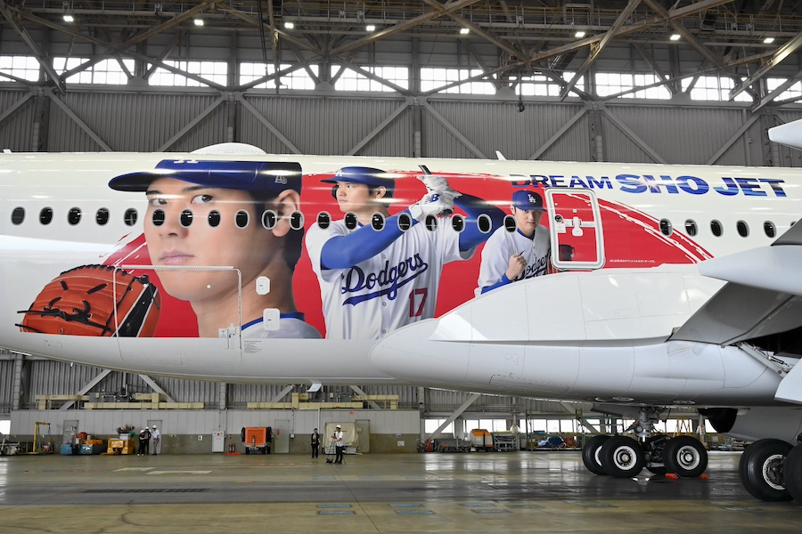 JAL、A350に大谷翔平選手描いた「DREAM SHO JET」 松井氏以来21年ぶり