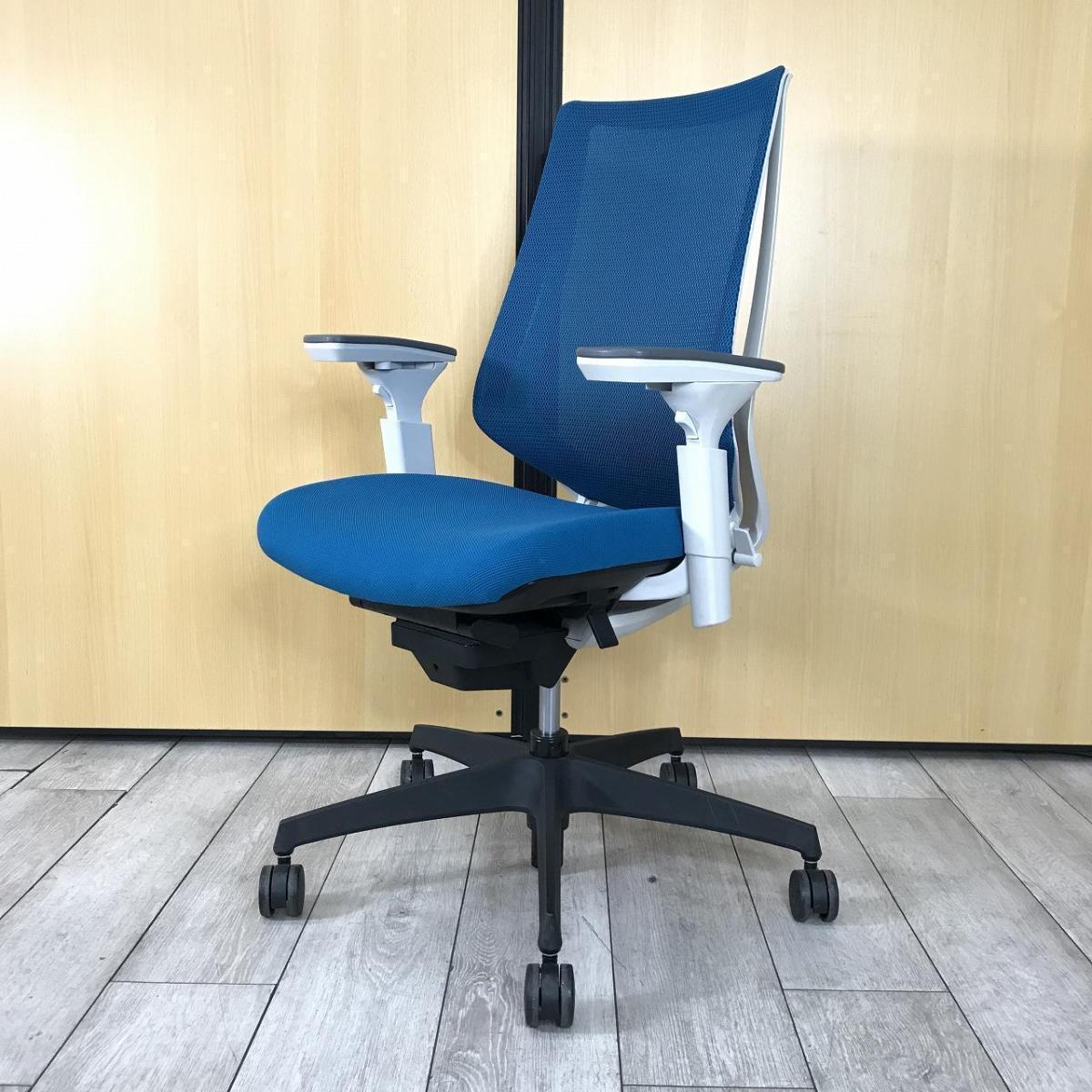 中古】デュオラ メッシュ コクヨ/KOKUYO 肘付ハイバックチェア 576199
