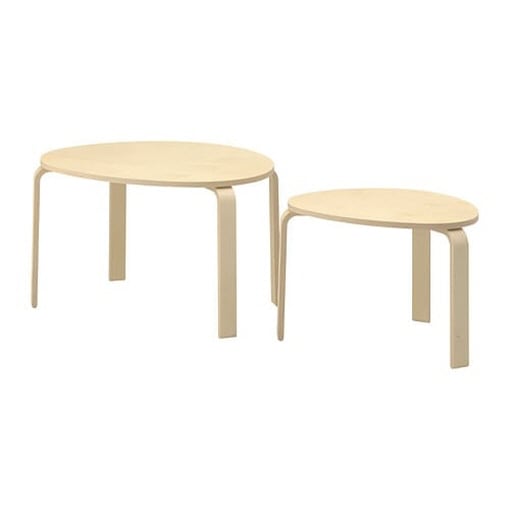 IKEA SVALSTA スヴァルスタ ネストテーブル2点セット | ローテーブル