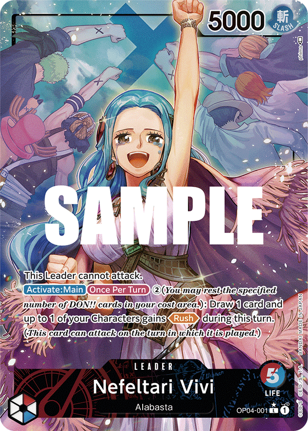OPTCG | Products | [OP04-001_p1] Nefeltari Vivi