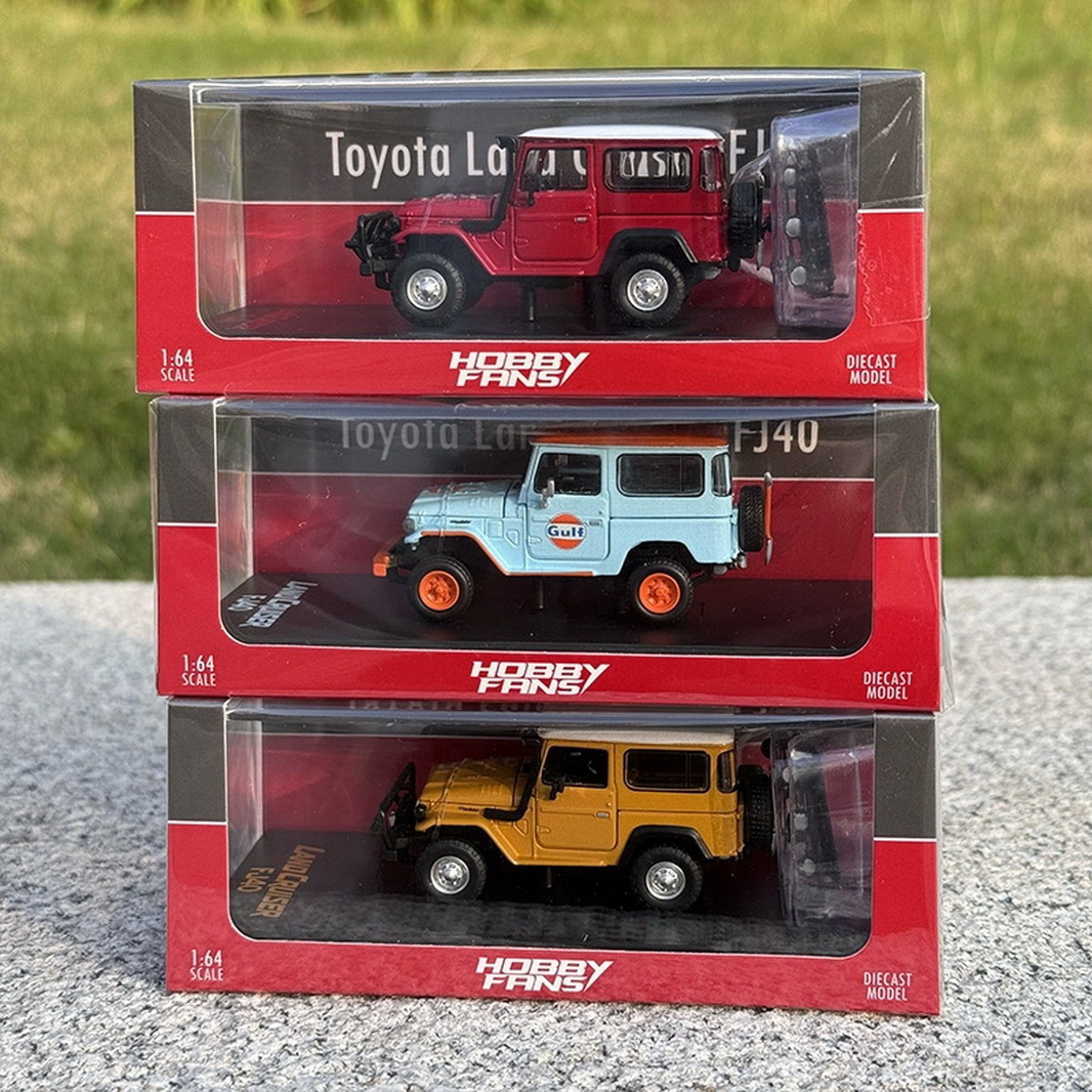 HobbyFans 1/64 Scale Toyota Land Cruiser FJ40 Red1 Diecast Car Toy