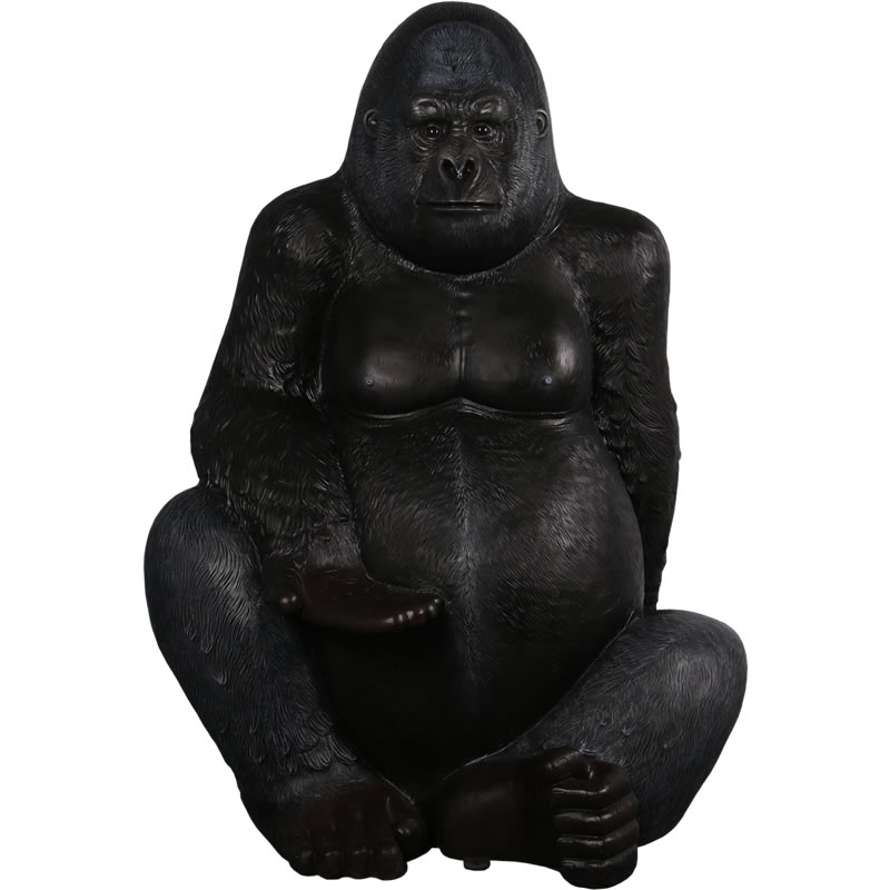 楽天市場】シルバーブラックゴリラ 高さ180cm Silverback Gorilla