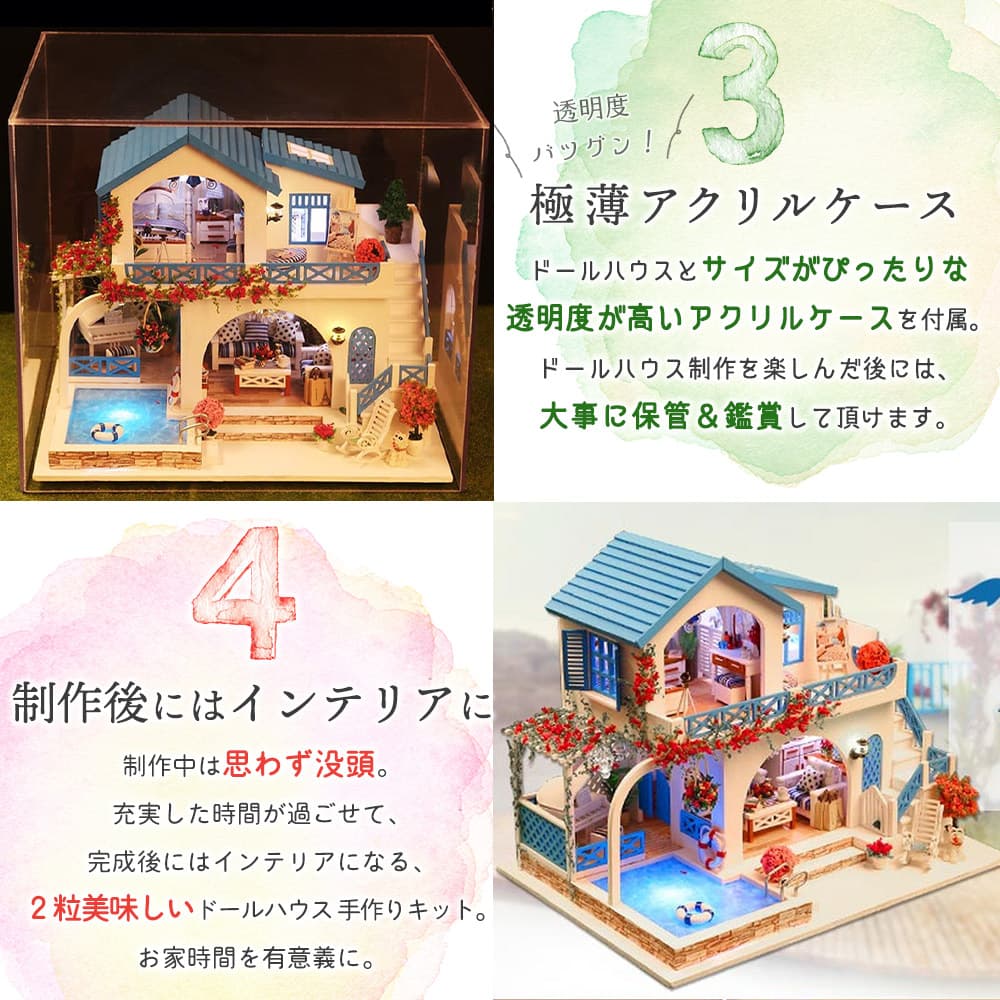 楽天市場】最短当日出荷◇1/24 ドールハウス ミニチュア 手作りキット