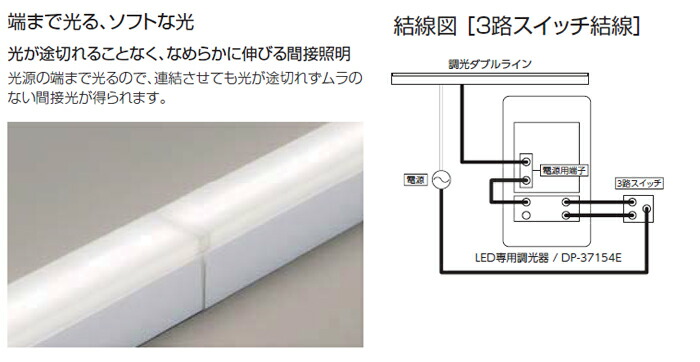 DAIKO　「DSY-4429AWG」　温白色　間接照明用器具　調光ダブルライン 製品詳細 | 大光電機株式会社