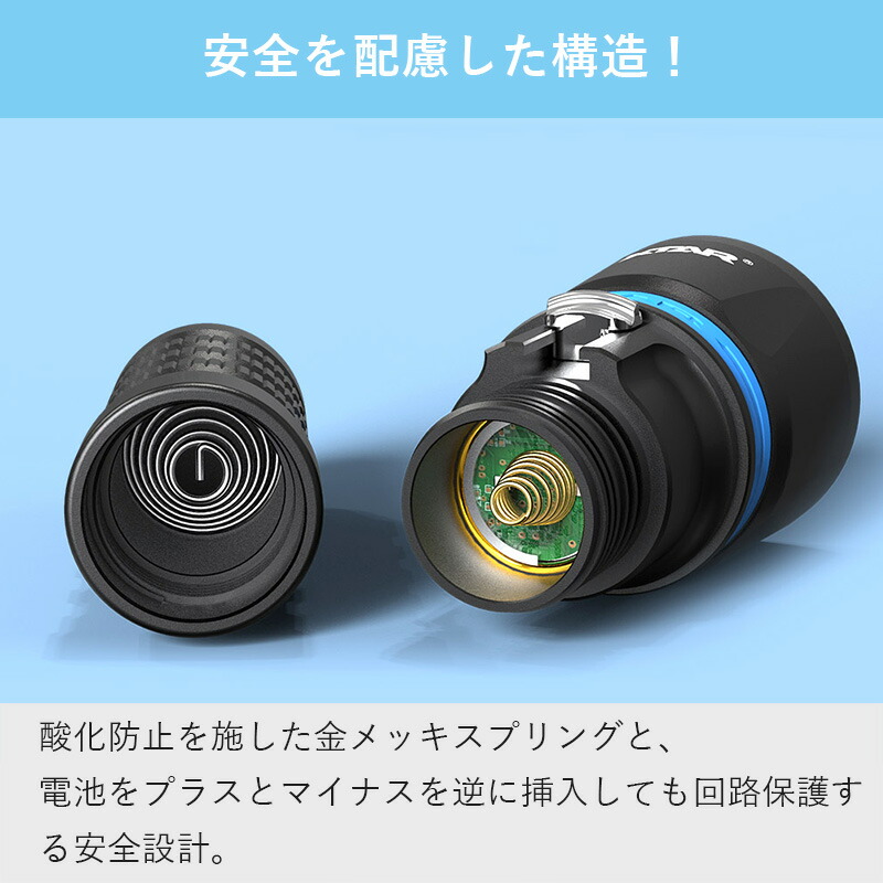 ダイビングライト 大光量 1000 ルーメン 無段階調光 XTAR エクスター
