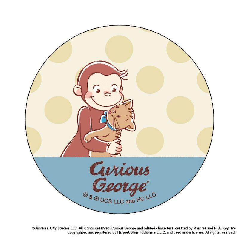 おさるのジョージ グッズ 通販 Curious George 缶バッジ まじかる