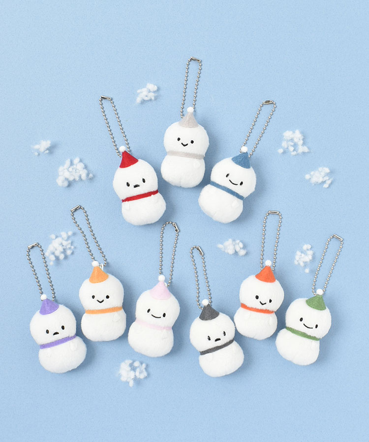 楽天市場】セール キーホルダー ぬいぐるみ スノーマン 雪だるま