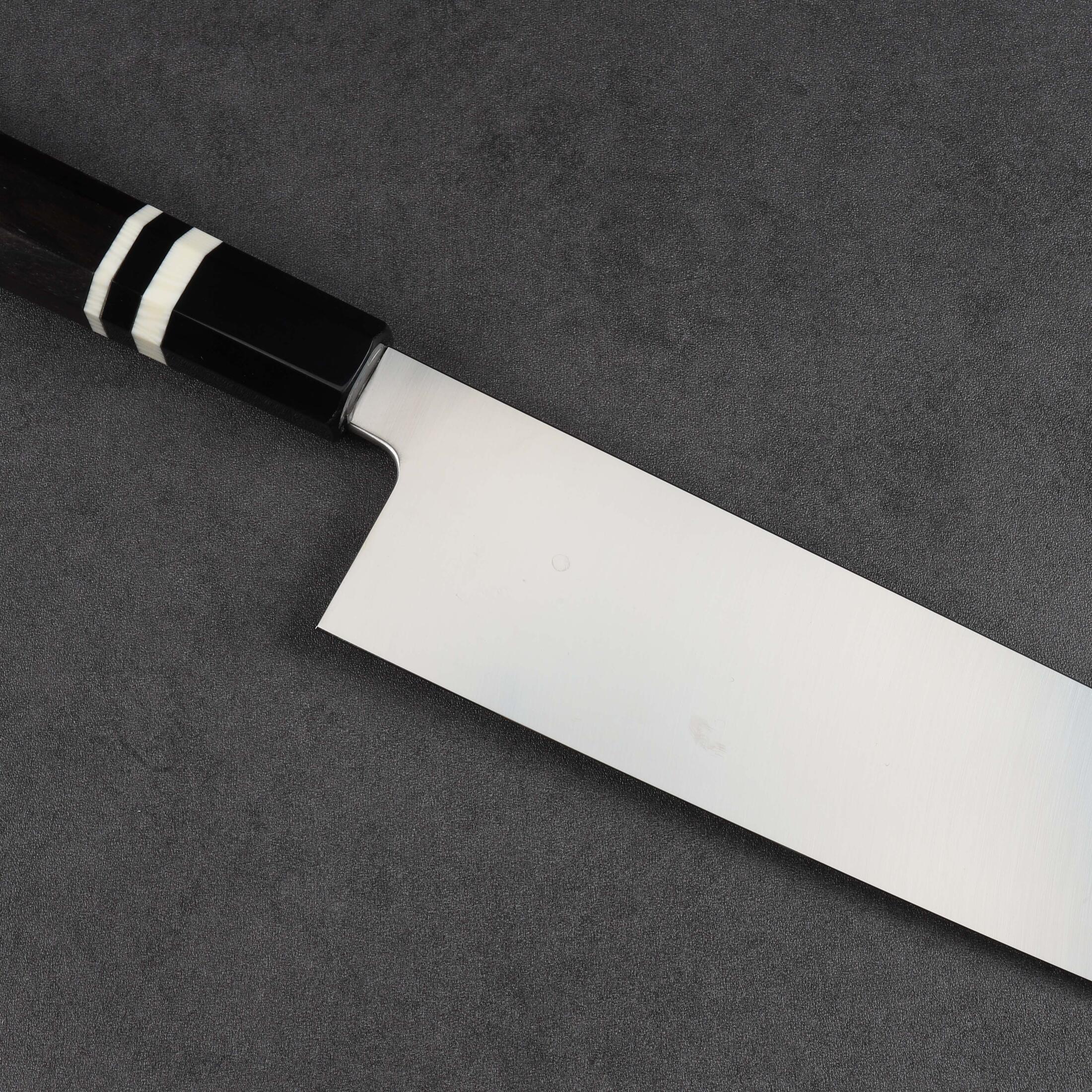 楽天市場】大型牛刀 両刃包丁 尺（刃渡り300mm）尺一（刃渡り330mm