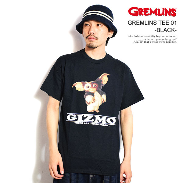 GREMLINS グレムリン GREMLINS TEE 01 -BLACK-