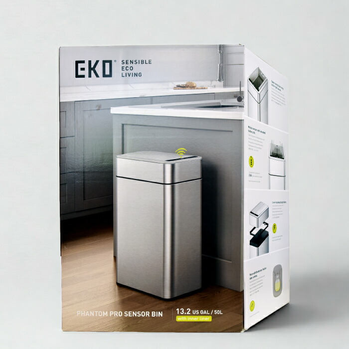 楽天市場】EKO ゴミ箱 50L ファントムプロ センサー 自動開閉 大容量