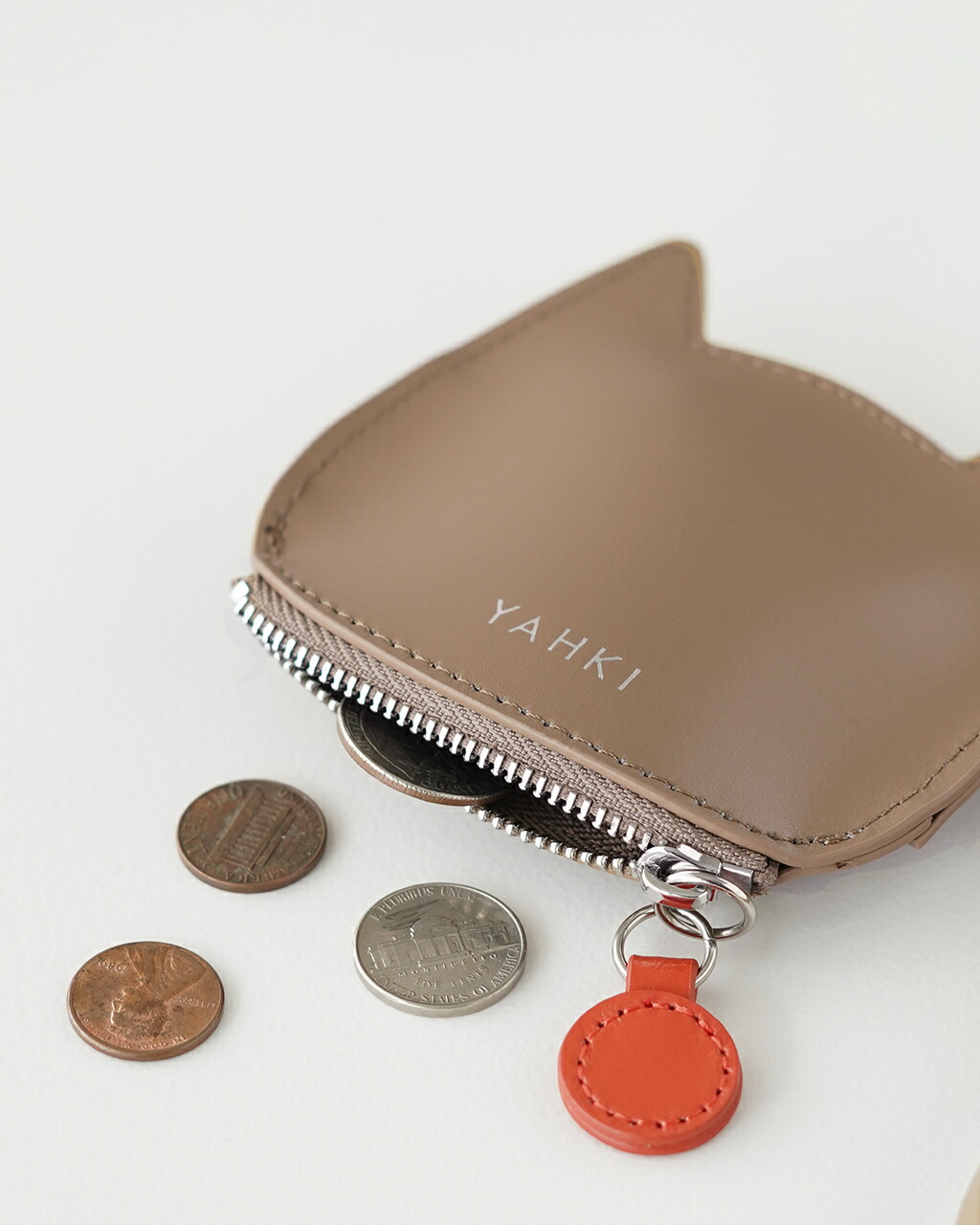 YAHKI（ヤーキ） ミニポーチ マルチケース 小銭入れ 財布 ネコ