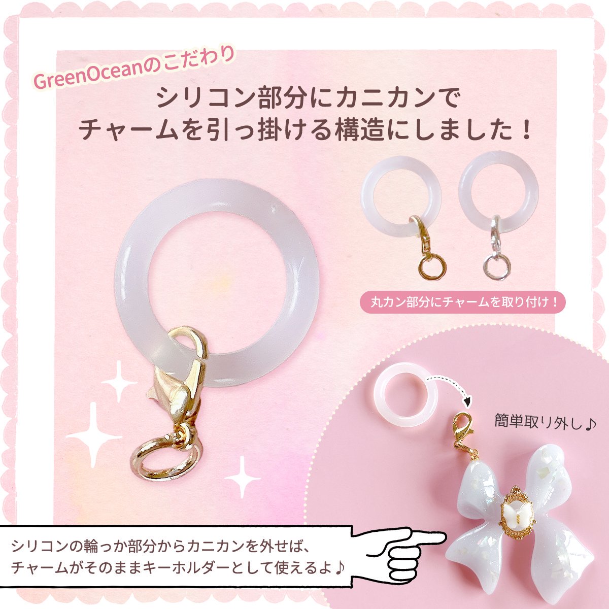 楽天市場】【キーホルダー類】5個 アンブレラマーカー めじるし