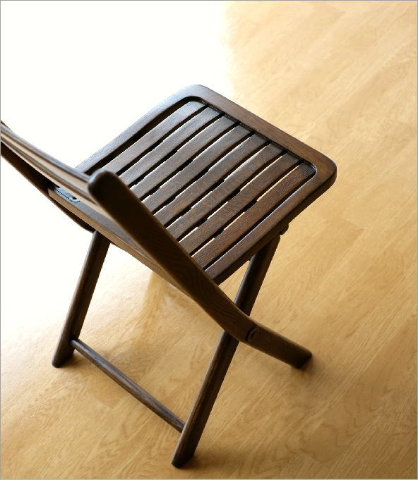 楽天市場】折りたたみ椅子 木製 オーク材 無垢材 天然木 背もたれあり