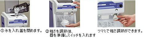 業務用 】かき氷機 初雪 キューブアイススライサー HC-S32B(旧:HC-S32A