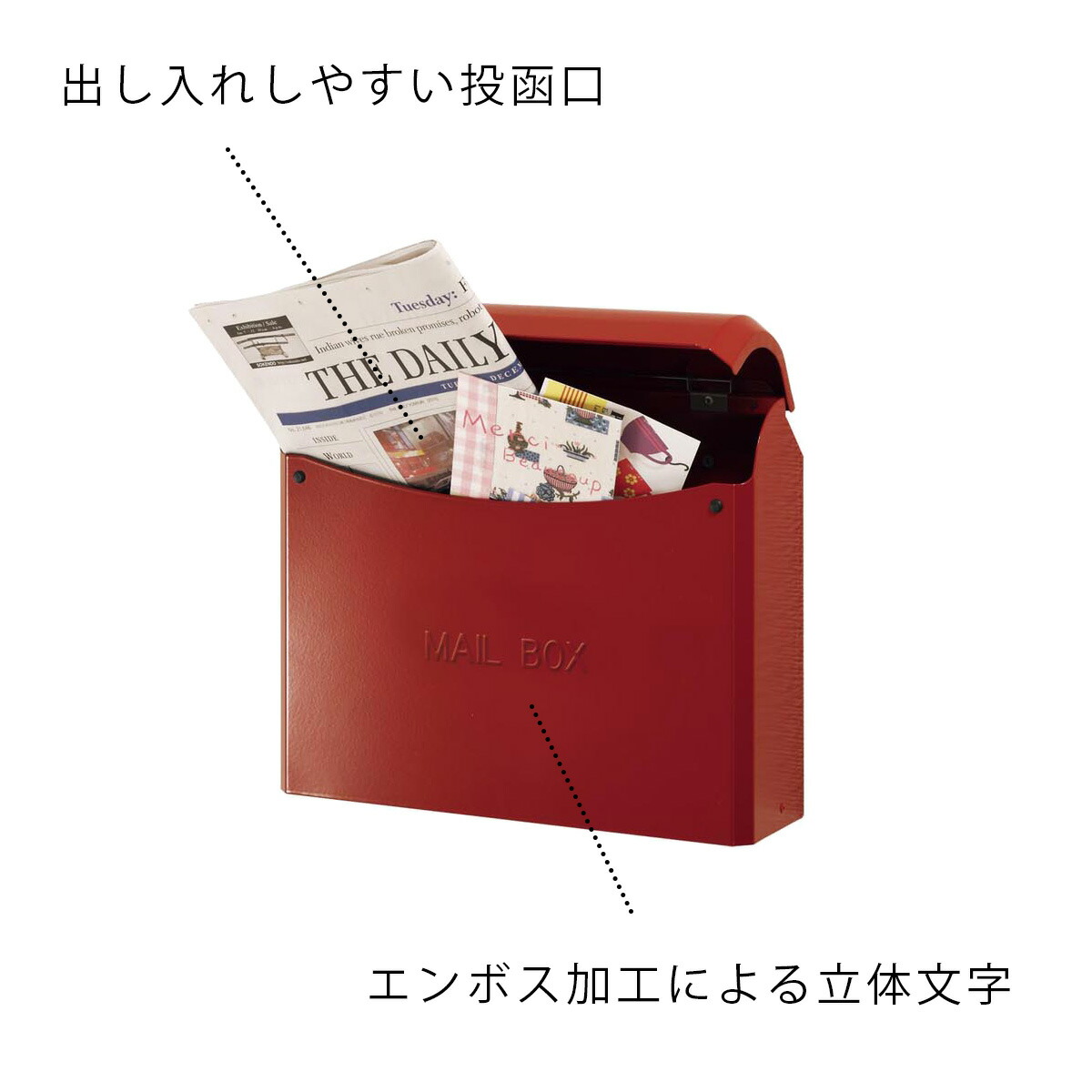 楽天市場】壁掛け型 郵便ポスト 「 LIKE ライク 」 可愛い ナチュラル