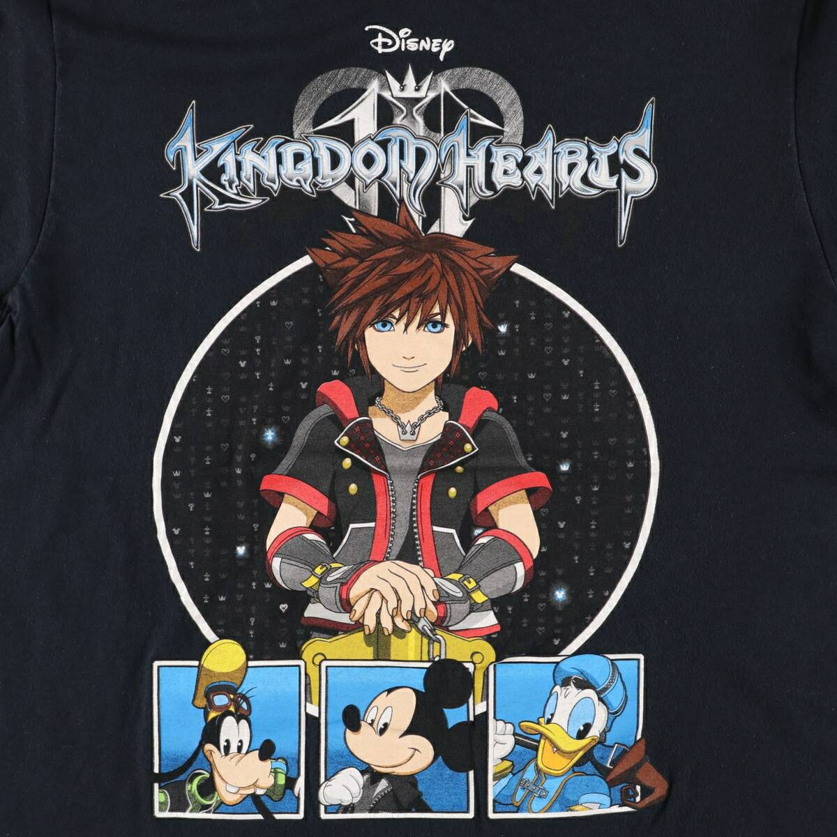 古着 KINGDOM HEARTS キングダムハーツ アニメ キャラクタープリントT