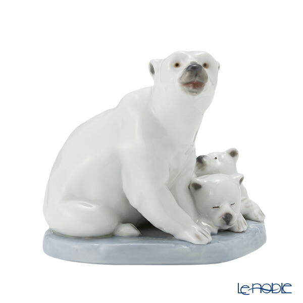 楽天市場】リヤドロ Polar Bear miniature 白くまの親子 5434