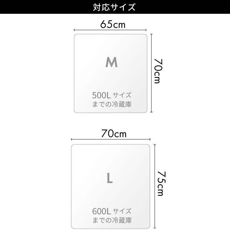 楽天市場】冷蔵庫 マット M / L【 傷防止マット 冷蔵庫下敷きマット