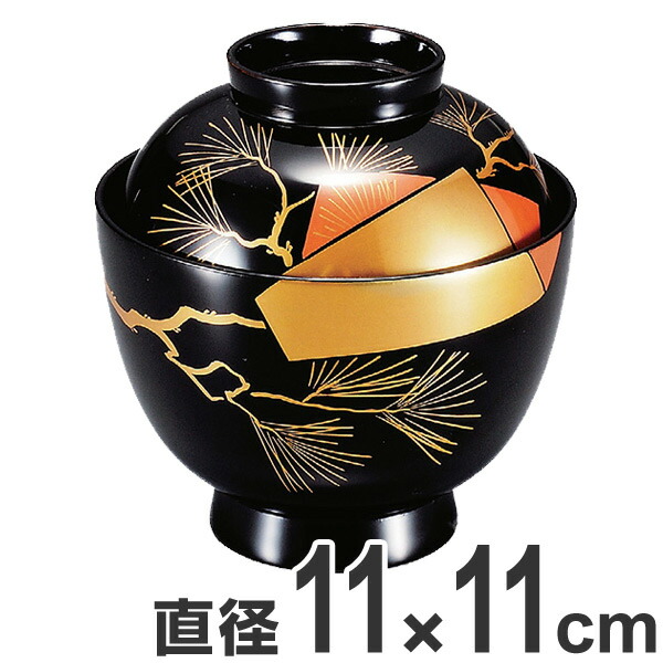 楽天市場】吸い物椀 木製 4.2寸 黒漆塗 筏春秋 磨蒔絵 吸物椀 お椀